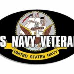 MAGNET 3×5 inch OVAL US NAVY VETERAN Sticker -logo decal vet military naval served ship Magnetic vinyl bumper sticker sticks to any metal fridge, car, signs