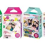 Fujifilm InstaX Mini Instant Film Rainbow & Staind Glass & Candy Pop & Shiny Star Film -10 Sheets X 4 Assort Value Set