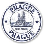2 x 10cm/100mm Prague Czech Republic Vinyl Sticker Decal Laptop Travel Luggage Car iPad Sign Fun #4796