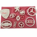 Anyana many Car Logo sign mould cake Fondant impression gum paste mold for Sugar paste gumpaste cupcake decorating topper decoration sugarcraft sugar biscuit decor