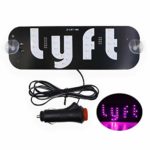 HUAYIMAOYI Taxi Lyft Sign ?Taxi Light Sign LED Sign Decor for car?Windshield Panel Sign Lights DC12V Car Charger Inverter. ?Purple?