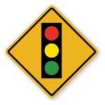 Walls 360 Peel & Stick Traffic and Street Sign Wall Decals: Traffic Light Sign (12 in x 12 in)