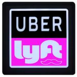 Rideshare Sign, LED Light Logo Sticker Decal Glow, Wireless Decal Accessories Removable U ber Glowing Sign For Car Taxi, U ber L yft Lithium Battery Power