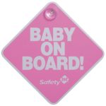 Safety 1st Baby On Board Sign, Pink