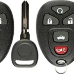 KeylessOption Keyless Entry Remote Control Car Key Fob Replacement for 15912860 with Key (Pack of 2)
