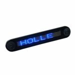 Walmeck Car Display Board, 12V Car Mini Super Slim LED Programmable Message Sign Scrolling Display Board with Remote