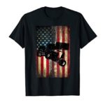 Sprint Car TShirt Racing Distressed American Flag Gift