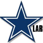 MAGNET 8×8 inch LARGE Blue Star Sticker – dallas cowboys colors logo big dak fan i love Magnetic vinyl bumper sticker sticks to any metal fridge, car, signs