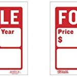 BAZIC 12″ X 16″ for Sale Sign for Car and Auto Sales (2-Line) (?wo ?ack)