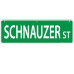 Imagine This Schnauzer Street Sign