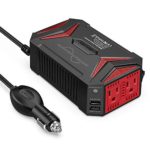 BESTEK 300Watt Pure Sine Wave Power Inverter Car Adapter DC 12V to AC 110V with 4.2A Dual Smart USB Ports (300W Pure Sine Wave Power Inverter)