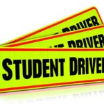 Student Driver Magnet Car Signs for The Novice or Beginner. Better Than A Decal or Bumper Sticker (Reusable) Reflective Magnetic Large Bold Visible Text (12″ Student Driver Reflective)