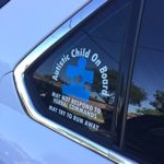 Autism Medical Alert Vinyl Car Window Decal