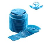 Blue Emesis Bags, YGDZ 15 Pack Vomit Bags, Disposal Barf Bags, Aircraft & Car Sickness Bag, Nausea Bags for Travel Motion, 1000ml