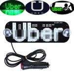 ENJU Auto Parts Ride Share LED Sign Decor – Car Lighted Window Decor Lighter Flashing Hook with Suction Cups & DC12V Car Cigarette Charger Inverter, Make Your Car Visible