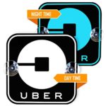 Rideshare Light Sign | Bright LED Light Signs for Car | Wireless Battery Powered | Removable Attaches to Windshield 2 Suction Cups | Ride Share Car Drivers | Highly Visible Logo