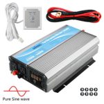 Giandel 2200W Pure Sine Wave Power Inverter 12V DC to 120V AC with 20A Solar Charge Control and Remote Control&LED Display and Dual AC Outlets &1×2.4A USB Port for RV Truck Car Solar System