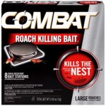 Combat Roach Killing Bait, Large Roach Bait Station, 8 Count