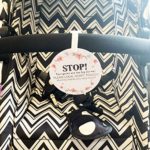 A Polite Reminder:Stop!Please Look Don’t Touch (Girl Sign, Newborn, Baby Car Seat Tag, Stroller Tag, Baby Preemie No Touching Car Seat Sign Tag)
