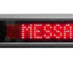 Pro-Lite Personal Messenger LED Programmable Advertising Message Display Sign for Desktops and Car Windows, 12VDC Car Batter Power Input, 3.5″ H x 16.6″ W x 2.6″ D