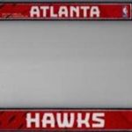 Atlanta Hawks Auto License Plate Frame Car Tag Frame Cover Vanity Tag Sign