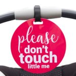 No Touching Car Seat Sign Please Don’t Touch Little Me (Baby Safety No Touching Newborn, Baby Car Seat Tag, Baby Preemie No Touching Car Seat Sign) (Pink)