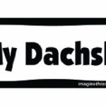 Imagine This Bone Car Magnet, I Love My Dachshund, 2-Inch by 7-Inch