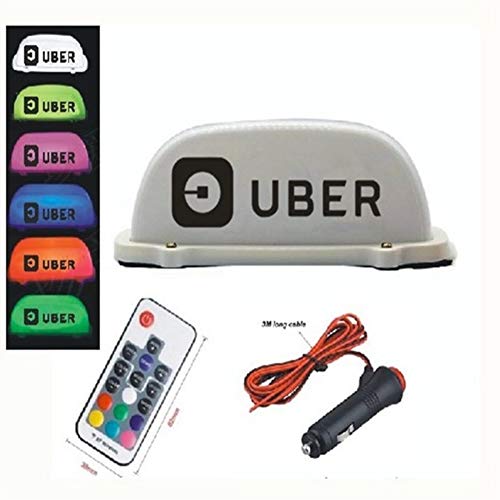 PanDaDa Remote Control 7 Color LED Car Taxi Cab Roof Top Sign Light