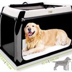 Folding Soft Dog Crate for XL Extra Large Dogs by DogGoods Indoor Outdoor Dog Kennels and Crates and Collapsible Dog Crate for Camping Car Roadtrips Extra Large Dogs Large Dogs Medium Dogs Small Dogs
