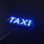 ALEMIN DC12V Auto Car Windscreen Cab Sign LED Taxi Light, Led Light for Car Windscreen Rideshare Cab Indicator Lamp(Blue)
