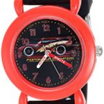 Disney Boys Cars 3 Analog-Quartz Watch with Silicone Strap, Black, 16 (Model: WDS000449)