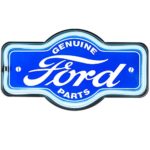 Officially Licensed Ford Genuine Parts LED Sign, New Improved Now with 6′ Wall Plug Cord! LED Light Rope That Looks Like Neon, Wall Decor for Bar, Garage, or Man Cave