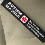 Autism Non-Verbal Medical Alert Seat Belt Cover (Black)
