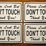 4-Please Look But Don’t Touch 100% Magnetic Signs for Your Classic Car