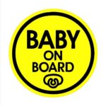 TOTOMO Baby on Board Magnet – Safety Caution Decal Sign Magnets for Cars Bumpers – Baby Pacifier ALI-025