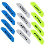 Wakaka 12 Pcs Universal Open Sign Reflective Open Sticker Waterproof Car Door Safety Warning Mark Tape Decal