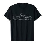 Rust Bucket Outline Rat Rod Hot Rod Steampunk shirt