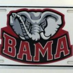 NCAA University of Alabama Crimson Tide BAMA 6″ x 12″ Embossed Aluminum License Plate by Smart Blonde