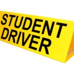 Student Driver Car Topper Sign, 30×10 in. Corrugated Plastic for Transportation, Made in USA by ComplianceSigns
