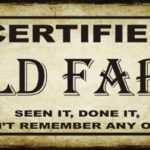 Certified Old Fart Metal Novelty License Plate Tag Sign