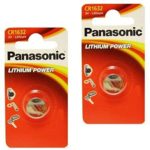 4pcs Panasonic CR1632 CR 1632 3v Coin Lithium Battery, REMOTE KEYLESS ENTRY TRANSMITTER FOB Battery