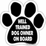 Imagine This Paw Car Magnet, Well Trained Dog Owner on Board, 5-1/2-Inch by 5-1/2-Inch