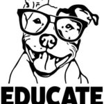 ROD Design Magnet Educate Don’t Discriminate Funny Pitbull Magnet Vinyl Magnetic Sheet for Lockers, Cars, Signs, Refrigerator 5″