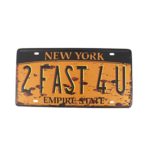 6×12 Inches Vintage Feel Rustic Home,bathroom and Bar Wall Decor Car Vehicle License Plate Souvenir Metal Tin Sign Plaque (NEW YORK EMPIRE STATE)