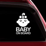 TOTOMO Baby on Board Sticker – Safety Caution Decal Sign Stickers for Cars Windows Bumpers – Sleeping Baby Girl ALI-021