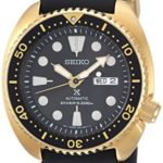 Seiko Men’s Prospex Stainless Steel Automatic-self-Wind Watch with Silicone Strap, Black, 21 (Model: SRPC44)