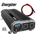 Energizer 1100 Watt 12V Power Inverter, Dual 110V AC Outlets, Automotive Back Up Power Supply Car Inverter, Converts 120 Volt AC with 2 USB Ports 2.4A Each