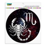 GRAPHICS & MORE Scorpio Scorpion Zodiac Sign Horoscope in Space Automotive Car Refrigerator Locker Vinyl Circle Magnet