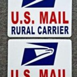 Flexible Magnets (2) U.S. Mail Magnetic Signs – Rural Carrier USPS – 10 1/2?12