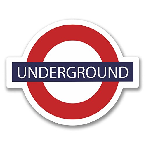 2 x 10cm- 100mm London Underground Vinyl SELF ADHESIVE STICKER Decal ...